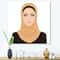 Designart - Portrait of Muslim Woman In Traditional Hijab - Modern Canvas Wall Art Print